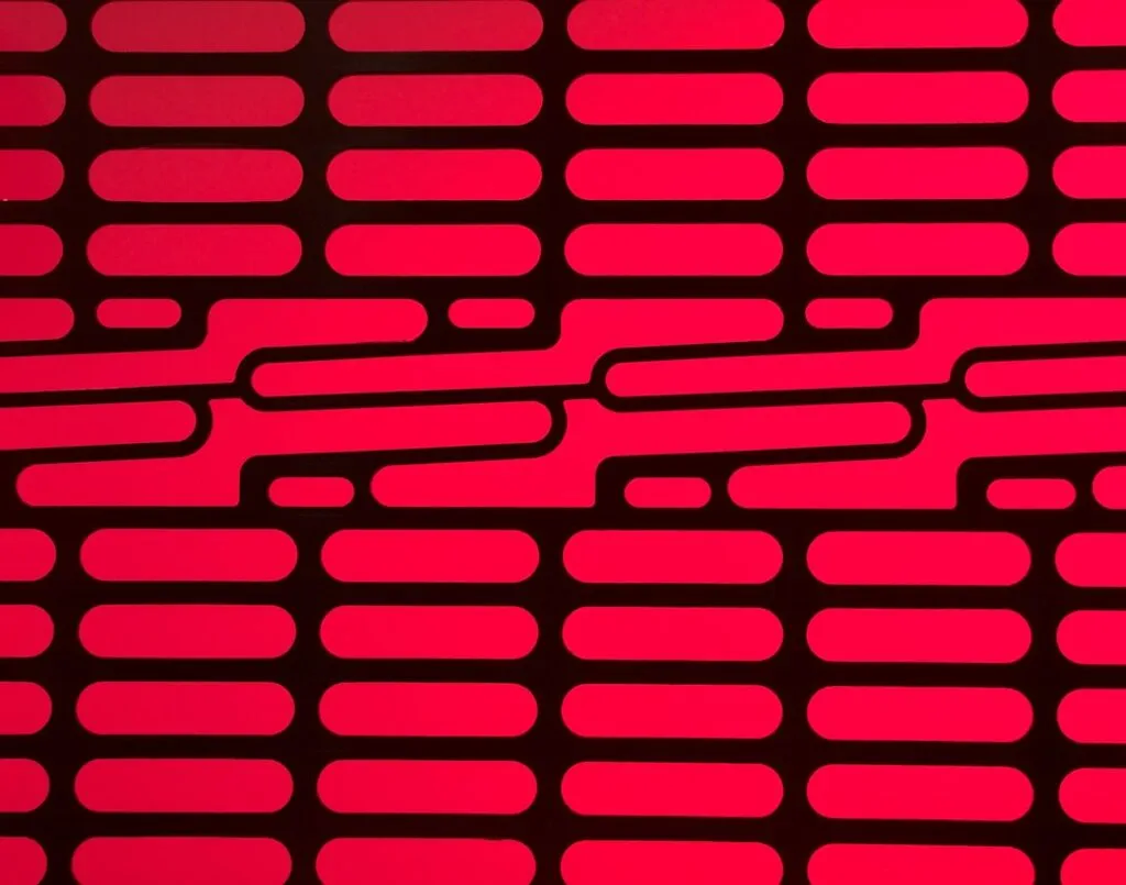 Photo Quantum-Chip Daten-Schild Kryptografie-Matrix