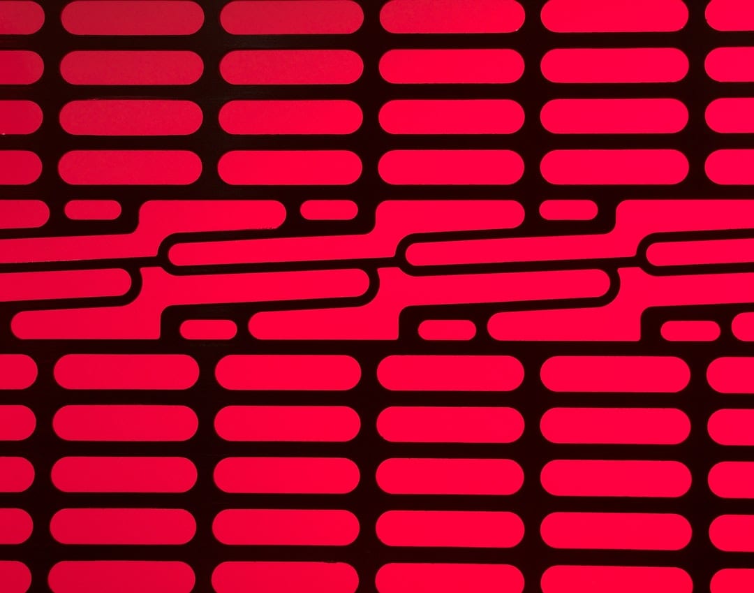 Photo Quantum-Chip Daten-Schild Kryptografie-Matrix