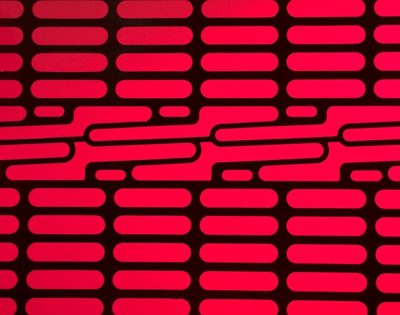 Photo Quantum-Chip Daten-Schild Kryptografie-Matrix